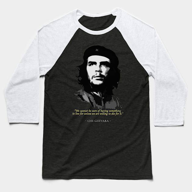 Che Guevara Quote Baseball T-Shirt by Nerd_art